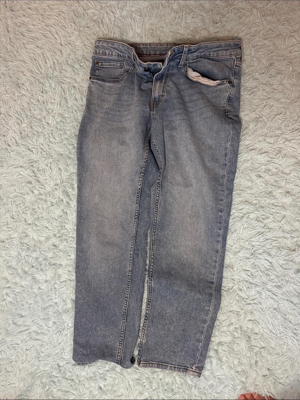 Izod Men's Straight Jeans in Light Blue 34x30. Amazing!